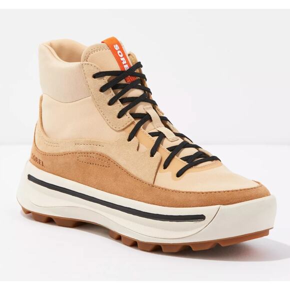 Sorel Women's Ona 503 Mid High-Top Sneaker Suede Textile Upper Size 9.5 NIB - Picture 1 of 13